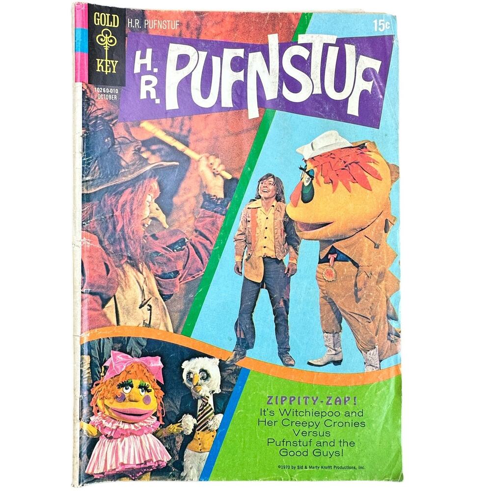 H.R. PUFNSTUF # 1 Gold Key Whitman Western Comics 70's Vintage Comics